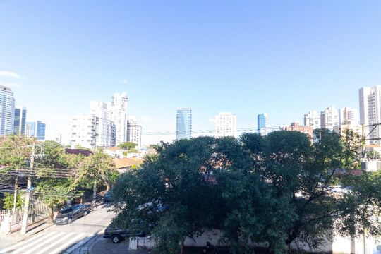 Vista da Varanda de apartamento à venda com 1 quarto, 55m² em Cidade Monções, São Paulo