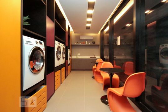 Lavanderia de kitnet/studio para alugar com 1 quarto, 23m² em Santa Efigênia, São Paulo