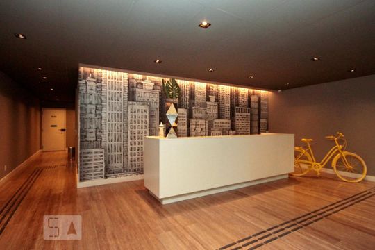 Hall Social de kitnet/studio para alugar com 1 quarto, 23m² em Santa Efigênia, São Paulo