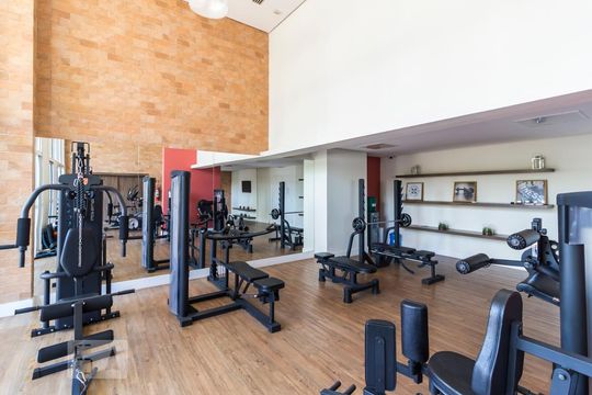 Área comum - Academia de apartamento para alugar com 1 quarto, 70m² em Vila Anglo Brasileira, São Paulo