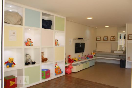 Área comum - Brinquedoteca de apartamento para alugar com 1 quarto, 70m² em Vila Anglo Brasileira, São Paulo