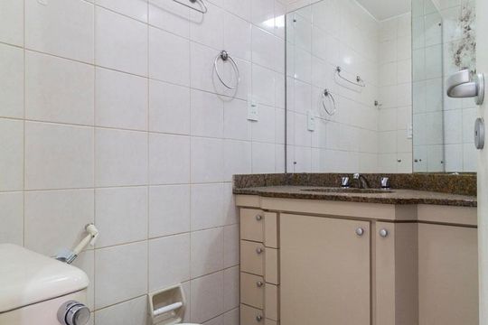 Banheiro Social de apartamento à venda com 3 quartos, 75m² em Jardim Oriental, São Paulo