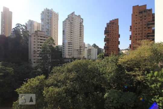 Vista da varanda de apartamento para alugar com 1 quarto, 70m² em Jardim Fonte do Morumbi, São Paulo
