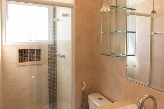 Banheiro Suíte 2 de apartamento à venda com 2 quartos, 128m² em Vila Cruzeiro, São Paulo