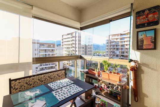 Varanda da Sala de apartamento à venda com 2 quartos, 67m² em Recreio dos Bandeirantes, Rio de Janeiro