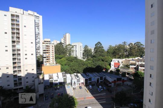 Vista da varanda de apartamento para alugar com 3 quartos, 67m² em Vila Andrade, São Paulo