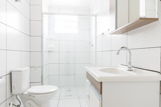 Banheiro de apartamento para alugar com 1 quarto, 44m² em Cambuci, São Paulo