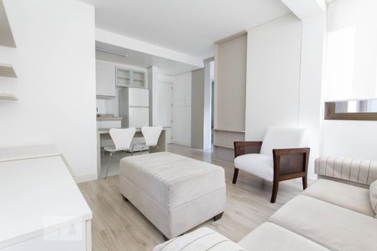 Sala de apartamento à venda com 1 quarto, 44m² em Rio Branco, Porto Alegre