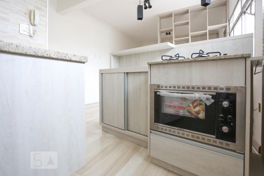 Cozinha de apartamento à venda com 1 quarto, 36m² em Vila Buarque, São Paulo