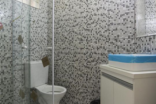 Banheiro de apartamento à venda com 1 quarto, 36m² em Vila Buarque, São Paulo