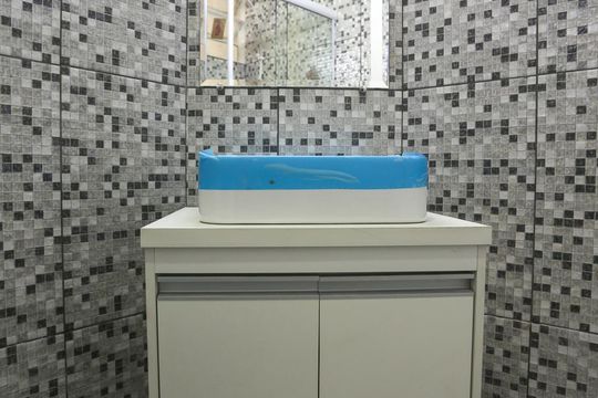 Banheiro de apartamento à venda com 1 quarto, 36m² em Vila Buarque, São Paulo