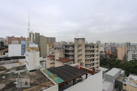 Vista da Sala de apartamento à venda com 1 quarto, 36m² em Vila Buarque, São Paulo