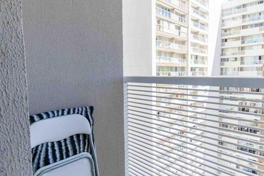 Varanda da Sala de apartamento para alugar com 1 quarto, 34m² em Sul (águas Claras), Brasília