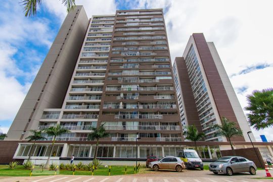 Fachada de apartamento para alugar com 1 quarto, 34m² em Sul (águas Claras), Brasília