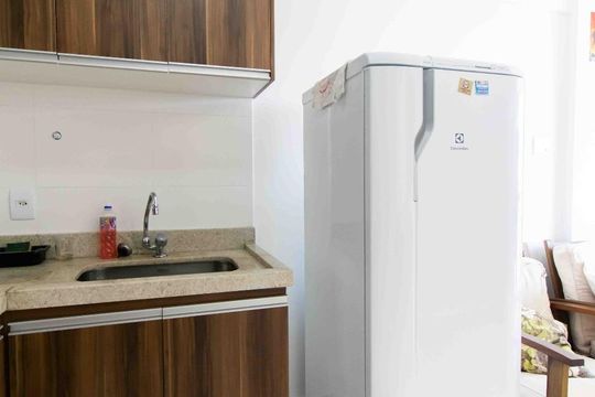 Cozinha de apartamento para alugar com 1 quarto, 34m² em Sul (águas Claras), Brasília