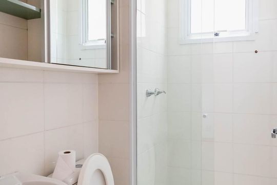 Banheiro de apartamento à venda com 2 quartos, 42m² em Brás, São Paulo