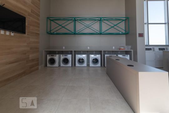 Área comum - Lavanderia de kitnet/studio para alugar com 1 quarto, 34m² em Centro, Osasco