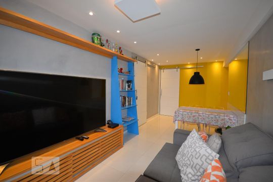 Sala de apartamento para alugar com 3 quartos, 79m² em São Cristóvão, Rio de Janeiro