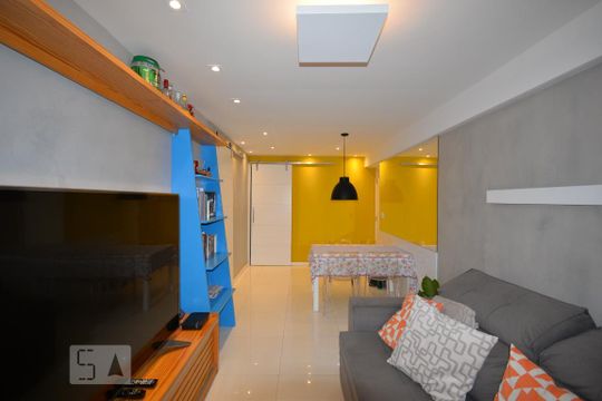 Sala de apartamento para alugar com 3 quartos, 79m² em São Cristóvão, Rio de Janeiro
