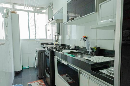 Cozinha de apartamento à venda com 2 quartos, 50m² em Rio Comprido, Rio de Janeiro