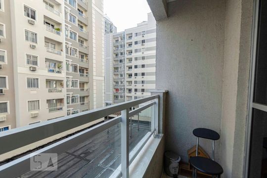 Varanda da Sala de apartamento à venda com 2 quartos, 50m² em Rio Comprido, Rio de Janeiro