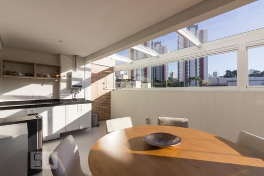 Varanda gourmet de apartamento à venda com 1 quarto, 52m² em Santana, São Paulo