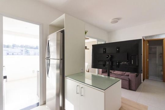 Cozinha de apartamento à venda com 1 quarto, 52m² em Santana, São Paulo