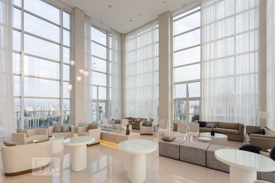 Salão de Festas de kitnet/studio à venda com 1 quarto, 44m² em Brooklin Paulista, São Paulo