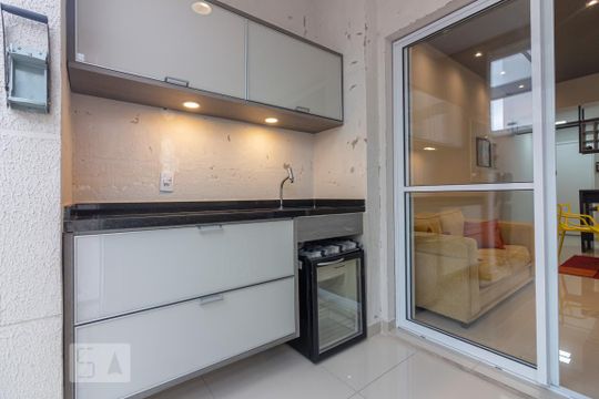 Varanda Gourmet  de apartamento para alugar com 2 quartos, 111m² em Vila Polopoli, São Paulo