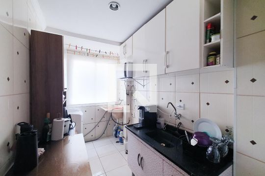 Cozinha - Armários de kitnet/studio à venda com 1 quarto, 37m² em Demarchi, São Bernardo do Campo