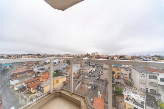 Varanda da Sala de apartamento à venda com 2 quartos, 53m² em Parque das Nações, Santo André