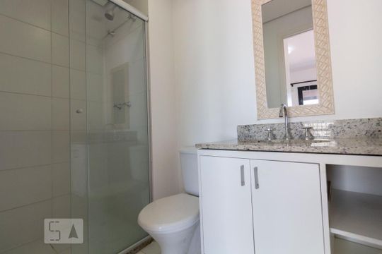 Banheiro de kitnet/studio à venda com 1 quarto, 42m² em Bela Vista, São Paulo