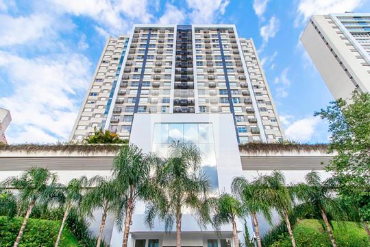 Fachada de apartamento para alugar com 1 quarto, 45m² em Petrópolis, Porto Alegre