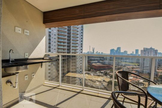 Varanda de apartamento à venda com 2 quartos, 74m² em Vila Gertrudes, São Paulo