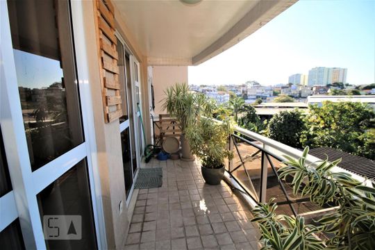 Varanda da Sala de apartamento à venda com 3 quartos, 85m² em Pechincha, Rio de Janeiro