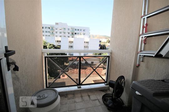 Varanda da Suíte de apartamento à venda com 3 quartos, 85m² em Pechincha, Rio de Janeiro