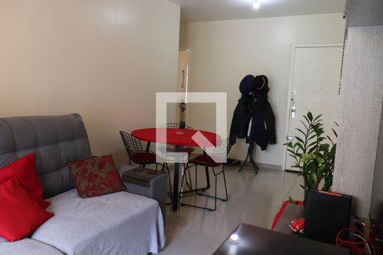 Sala jantar e estar de apartamento à venda com 1 quarto, 55m² em Centro, São Leopoldo