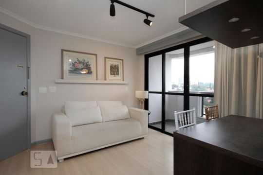 Sala de apartamento à venda com 1 quarto, 40m² em Higienópolis, São Paulo
