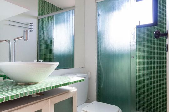 Banheiro Social de apartamento à venda com 2 quartos, 54m² em Vila Santa Catarina, São Paulo