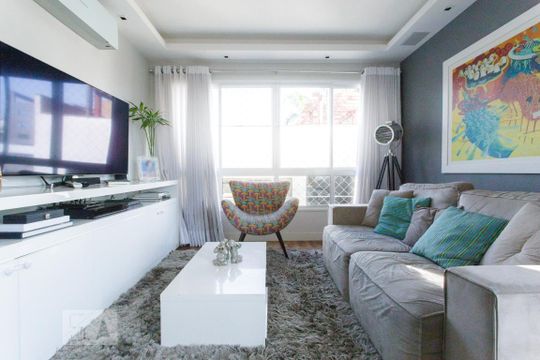 Sala de apartamento à venda com 2 quartos, 75m² em Auxiliadora, Porto Alegre
