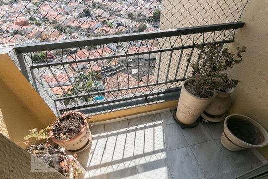 Varanda da suíte de apartamento para alugar com 3 quartos, 95m² em Vila Santo Estéfano, São Paulo