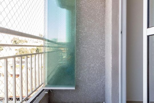 Varanda da Sala de apartamento para alugar com 2 quartos, 50m² em Vila Carmosina, São Paulo