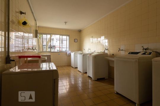 Área Comum - Lavanderia de kitnet/studio à venda com 1 quarto, 28m² em Bela Vista, São Paulo