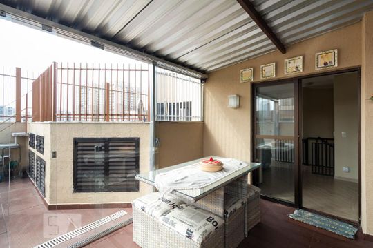 Área externa - Cobertura de apartamento para alugar com 4 quartos, 167m² em São Judas, São Paulo