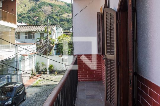 Varanda da Sala de casa de condomínio para alugar com 2 quartos, 80m² em Piedade, Rio de Janeiro