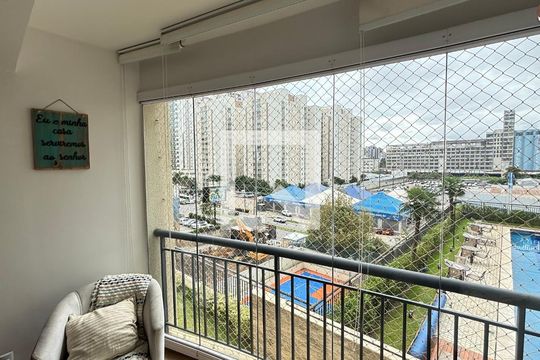 Sala - Sala de Jantar Varanda de apartamento à venda com 3 quartos, 92m² em Jardim, Santo André