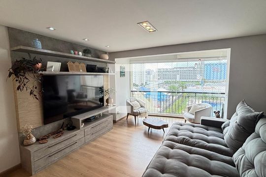 Sala - Sala de Jantar de apartamento à venda com 3 quartos, 92m² em Jardim, Santo André