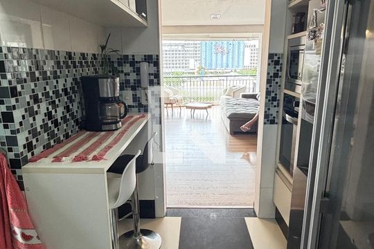 Cozinha de apartamento à venda com 3 quartos, 92m² em Jardim, Santo André