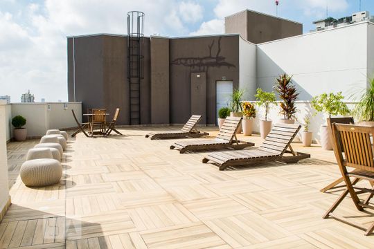 Área comum - Piscina de kitnet/studio para alugar com 1 quarto, 42m² em Santana, São Paulo