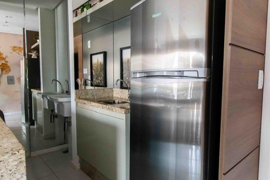 Cozinha de apartamento para alugar com 1 quarto, 40m² em Sul (águas Claras), Brasília